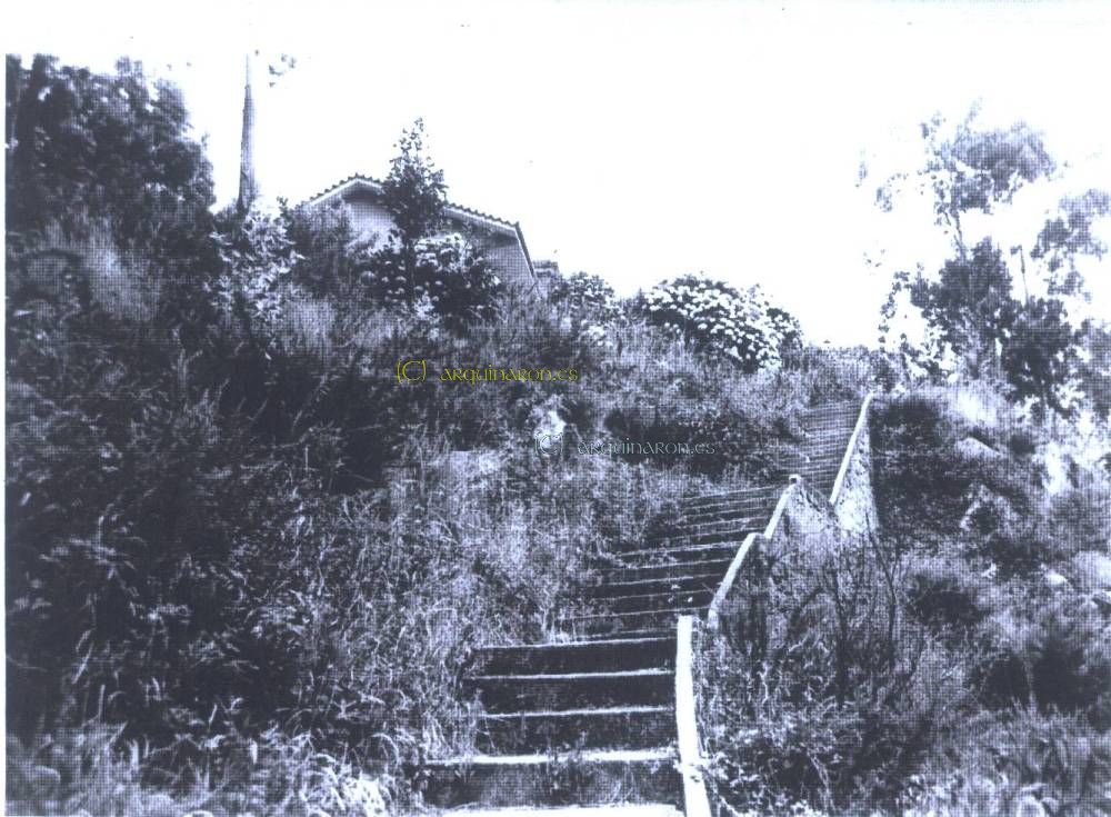 1975- Escaleiras do Refuxo de Caza e Pesca.